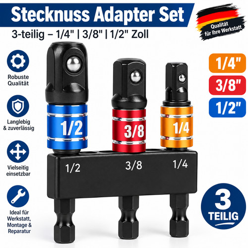 Stecknuss adapter 4 - 3x,