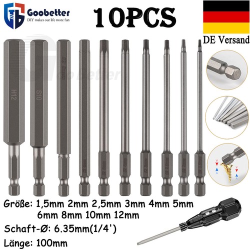 Stück sechskant bit set - stück,