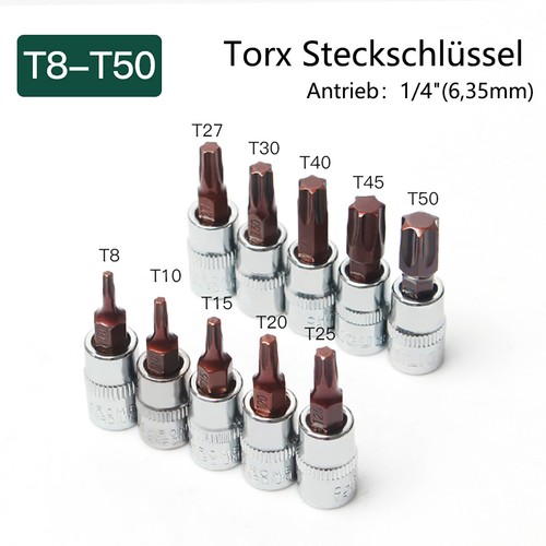 Bit einsatz torx - torx, t-profil